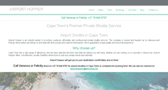Desktop Screenshot of airporthopper.co.za