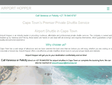 Tablet Screenshot of airporthopper.co.za